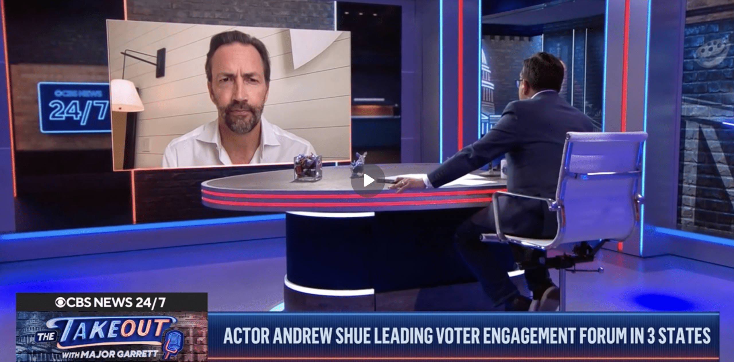 Actor Andrew Shue on his voter engagement forums
